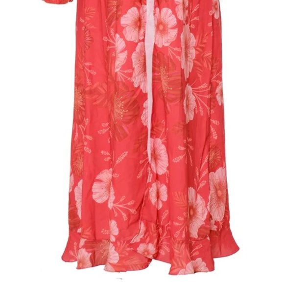 NWT Beautiful and Flowery Red Kimono Coverup size medium Anthropologie - Picture 4 of 4